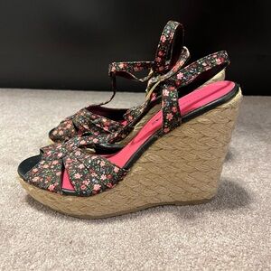Floral Wedge Sandals